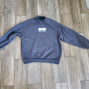 Kith Protect & Restore Gray/Navy Sweatshirt In Sz XS. Slight Color Fade